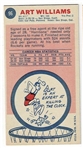 1969 Topps Basketball #96 Art Williams - San Diego Rockets